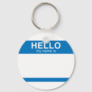 Llavero Hola Mi Nombre Es - Azul