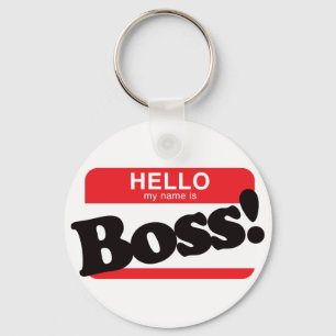 Llavero Hola mi nombre es Boss