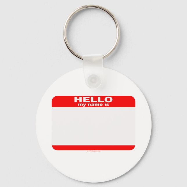 Llavero Hola mi nombre es copia en BLANK (Anverso)