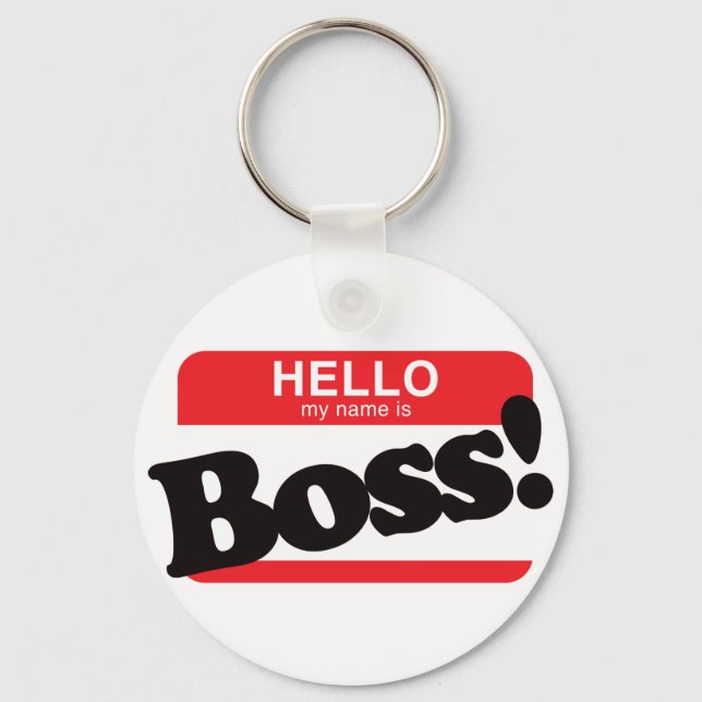 Llavero Hola Mi Nombre Es Jefe (Anverso)