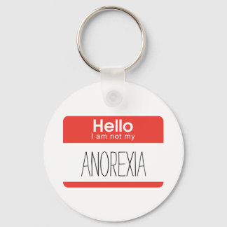 Llavero Hola No Soy Mi Anorexia Keychain