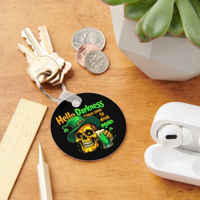 Llavero Hola Oscuridad, he venido a beber contigo otra vez (Escritorio )