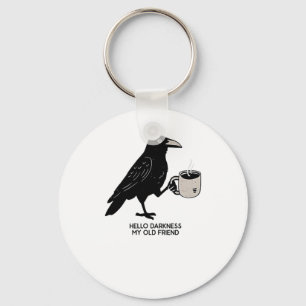 Llavero Hola Oscuridad Mi viejo amigo Crow Coffy Spooky Ha