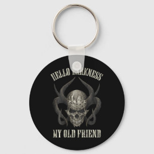 Llavero Hola oscuridad Mi viejo amigo Demon Skull Horn Hal