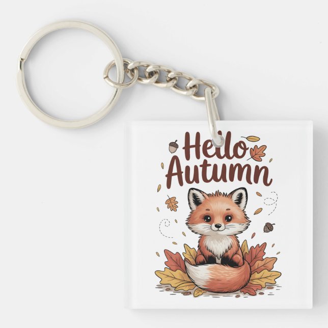Llavero Hola Otoño (Frente)