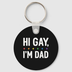 Llavero Hola Papá Gay Padre Apoyo LGBTQ Mes del Orgullo Di