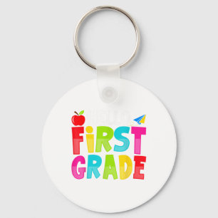 Llavero Hola Primer Grado Divertido Regreso a la Escuela E
