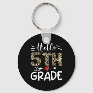 Llavero Hola, Quinto Grado Leopard Primer Día Del Equipo E