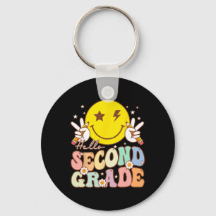 Llavero Hola segundo grado sonrisa divertida cara 2º grado