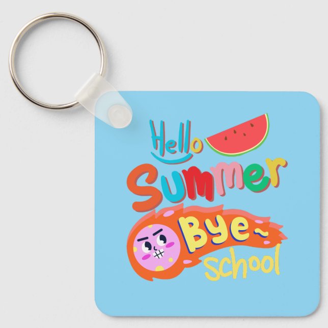 Llavero Hola Verano Adiós Escuela Arte (Anverso)