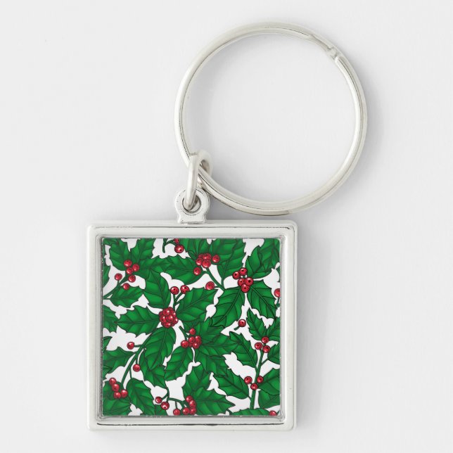 Llavero Holly berry sobre blanco (Frente)