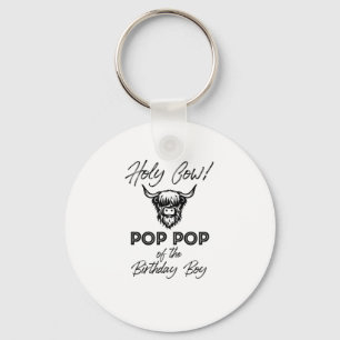Llavero Holly Cow Pop De Nacimiento Boy Highland Cow