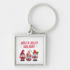 Llavero Holly Jolly Holiday Gnomes   