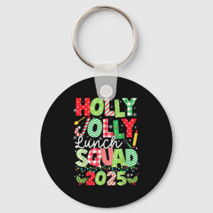 Llavero Holly Xmas Jolly Lunch Squad Funny Lunch Lady Chri