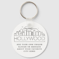 Hollywood, línea estilizada de CA | Lema Personali