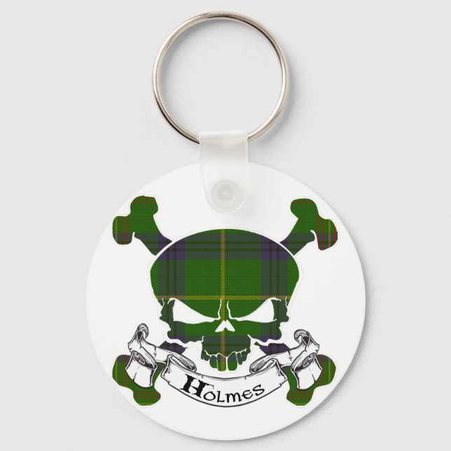 Llavero Holmes Tartan Skull (Anverso)