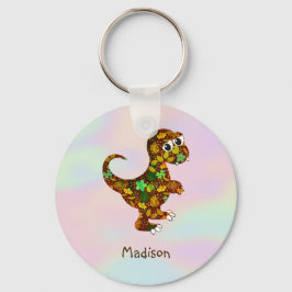 Llavero Holograma Y Dinosaurio