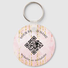 Llavero Holographic Custom Business QR Code Keychains