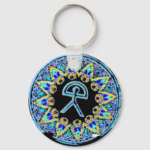 Llavero Hombre Cermaics, Almería, España de Indalo