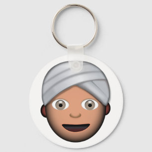 Llavero Hombre con emoji del turbante