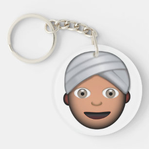 Llavero Hombre con emoji del turbante
