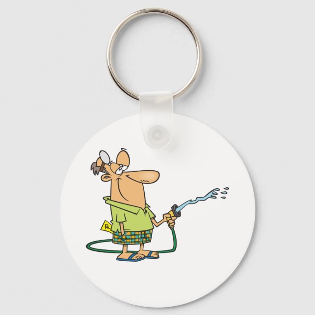 Llavero Hombre Con Mano De Jardín (Anverso)