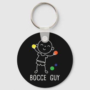 Llavero Hombre de bochas - entusiasta del juego de bolos s