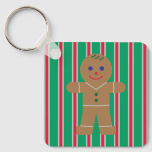 Llavero Hombre de Jengibre de Navidad Divertido y Elegante