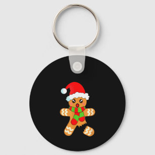 Llavero Hombre de jengibre divertido de Navidad Galleta Oh