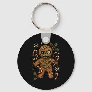 Llavero Hombre de jengibre zombie Navidad Zombie 