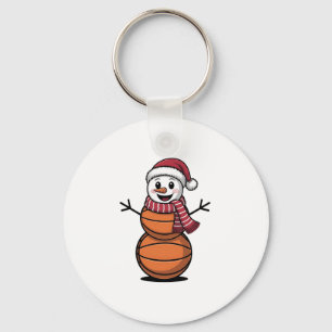 Llavero Hombre de nieve Baloncesto Navidad Amantes del Dep