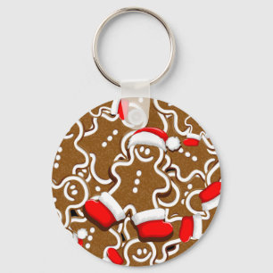 Llavero Hombre de pan de jengibre Navidades Santa Claus