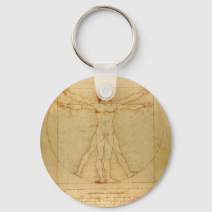 Llavero Hombre de Vitruvian de da Vinci