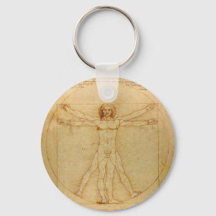 Llavero Hombre de Vitruvian de Leonardo da Vinci