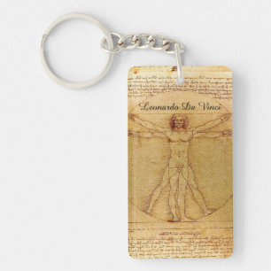Llavero Hombre de Vitruvian de Leonardo da Vinci
