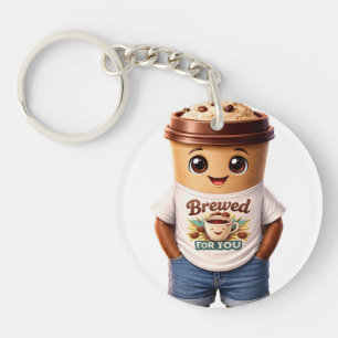 Llavero Hombre del Café – Diseño Divertido para Verdaderos