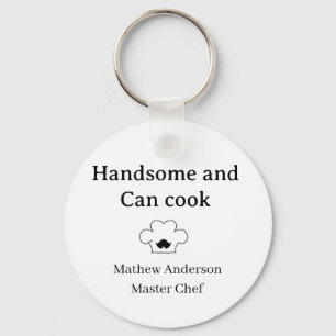 Llavero hombre guapo y puede cocinar maestro chef hombre r