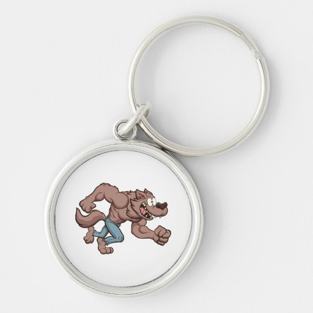 Llavero Hombre Lobo Corriendo (Frente)