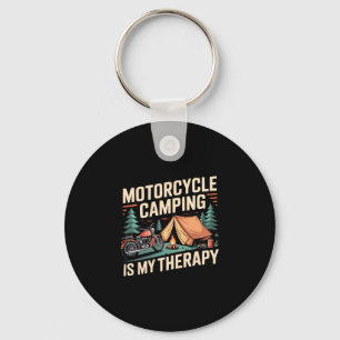 Llavero Hombre motocamping motocicleta viaje campamento