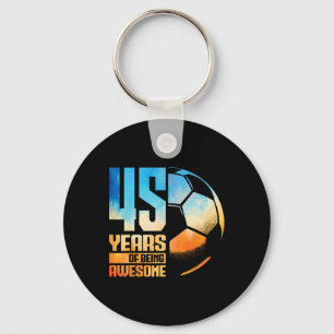 Llavero Hombre Mujer Futbolista Cumpleaños 45 Años 45