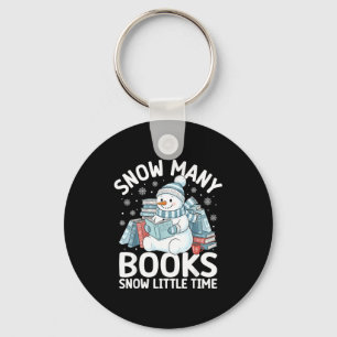Llavero Hombre Mujer Muñeco de Nieve Lectura de Navidad Ta