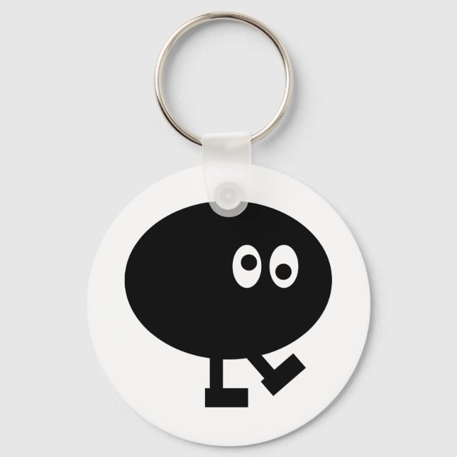 Llavero Hombre negro de pea (Anverso)