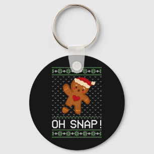 Llavero Hombre Oh Navidades Snap Cookie