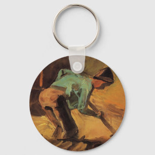 Llavero Hombre parado con palo, pan de Vincent van Gogh