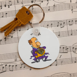 Llavero Hombre tocando una trompa francesa