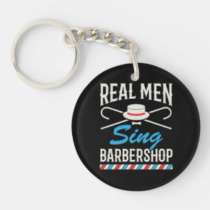 Llavero Hombres de verdad cantan Barbershop Quartet Singer