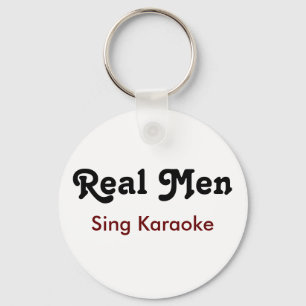 Llavero Hombres de verdad cantan karaoke