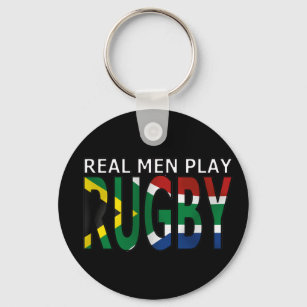 Llavero Hombres de verdad juegan al rugby Sudáfrica