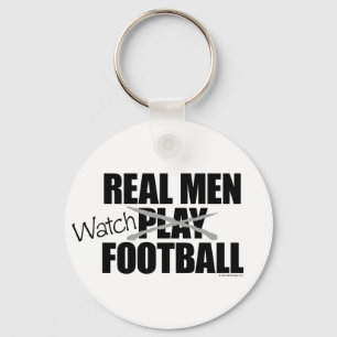 Llavero Hombres de verdad observan la clave del fútbol