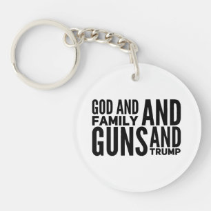 Llavero Hombres, Dios Y Familia, Pistolas Y Trump Por Patr